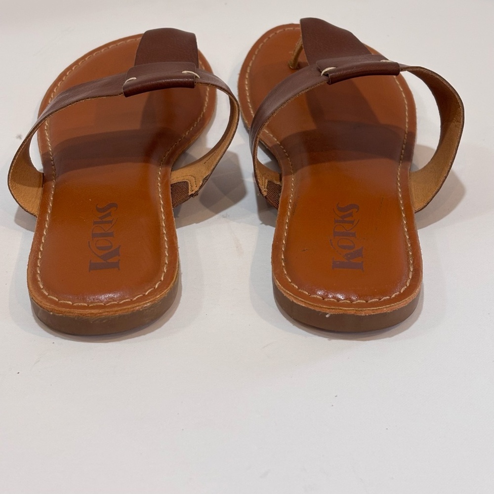 Kork-Ease Women's Brown Sandals SZ 8 Flat Slip-On - Picture 7 of 10
